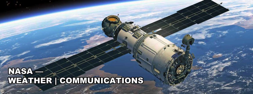 Orbiting Satellite with Earrth in the Background
