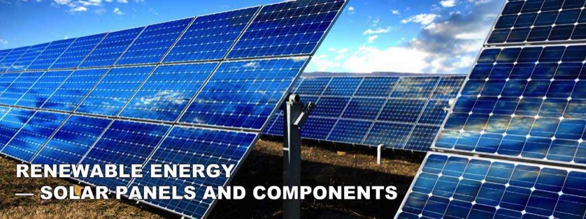 An Array of Blue Sollar Panels in Field